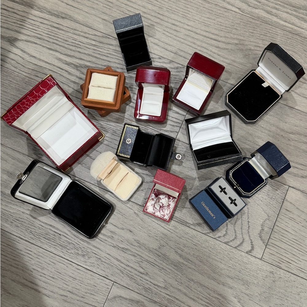 Assorted Jewelry Ring & Earring Gift Boxes - Multi-Color